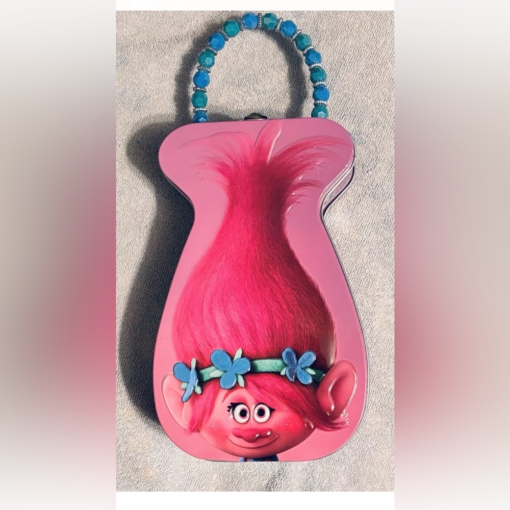 Trolls Poppy Lunch Tin with Beaded Handle